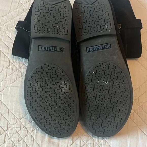 Birkenstock Womens Sarnia Black Suede Leather Ankle Boots Side Zip Pull On Sz 39 - Picture 5 of 9